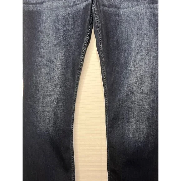 Lee Riders Midrise Bootcut Jeans Womens 22W Dark Wash Stretch Denim Cotton Blend - Picture 4 of 16